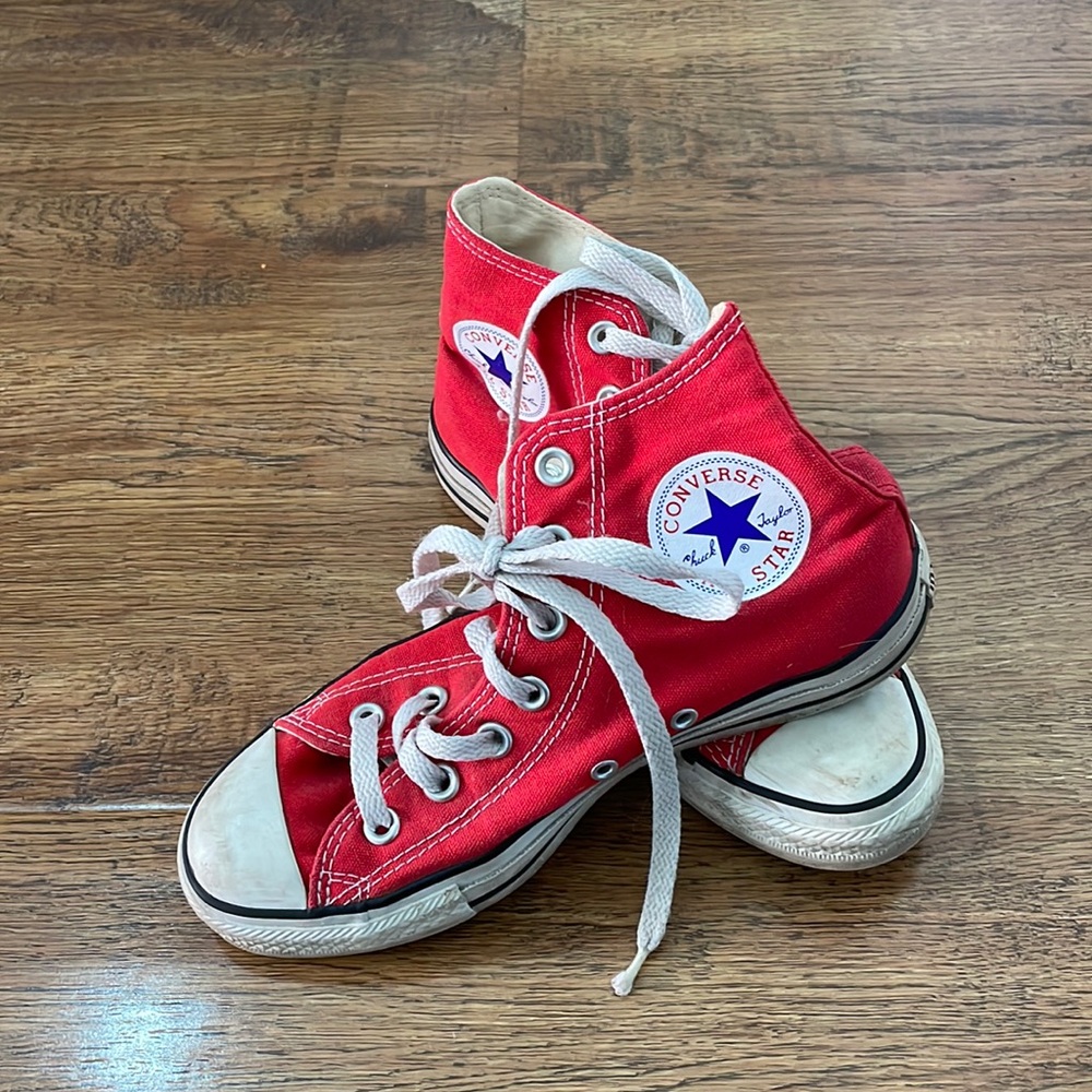 Red Chuck Taylor Converse All Stars High Tops